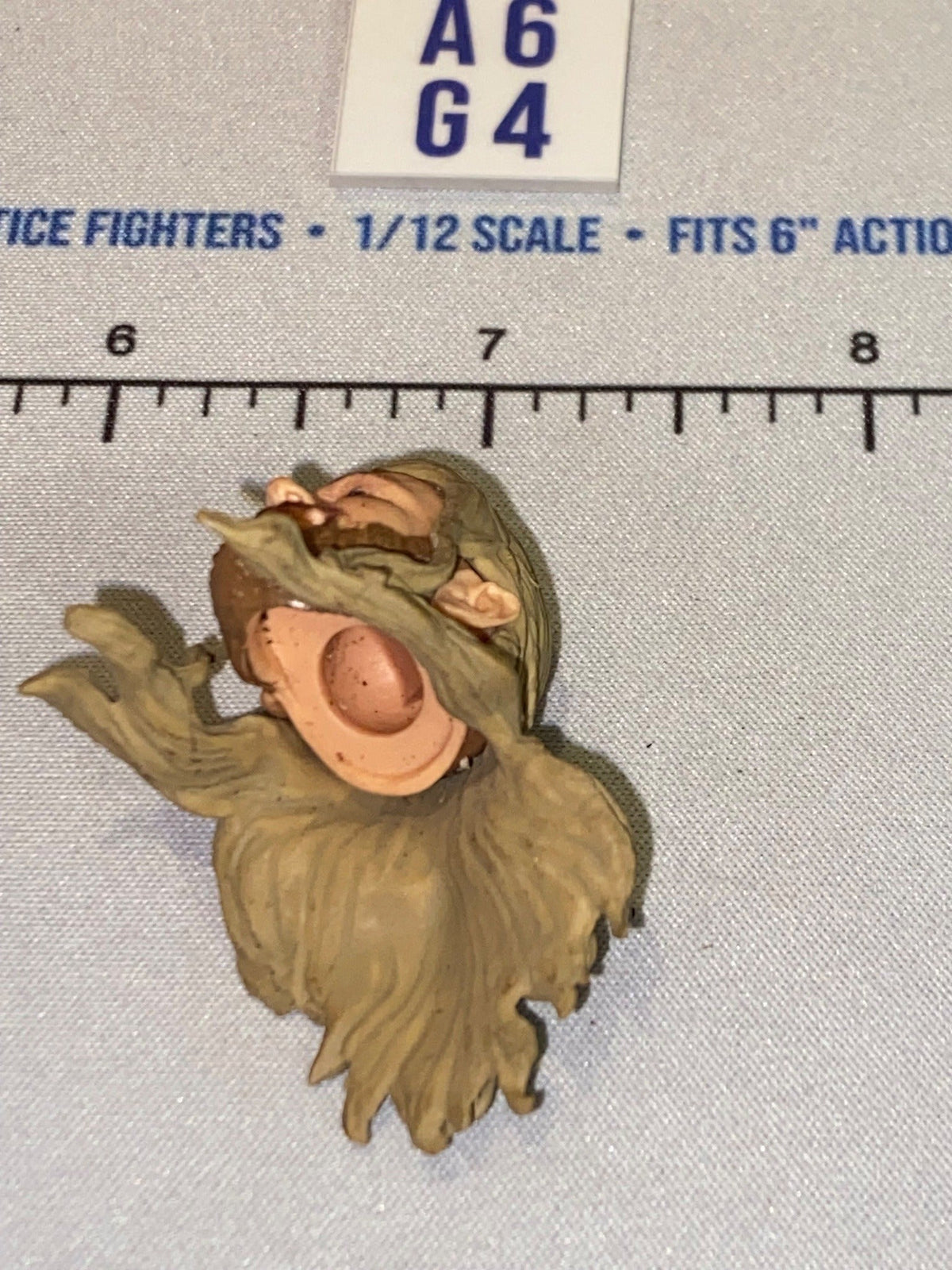 1/12 Scale Male Head Sculpt with Long Hair and Beard