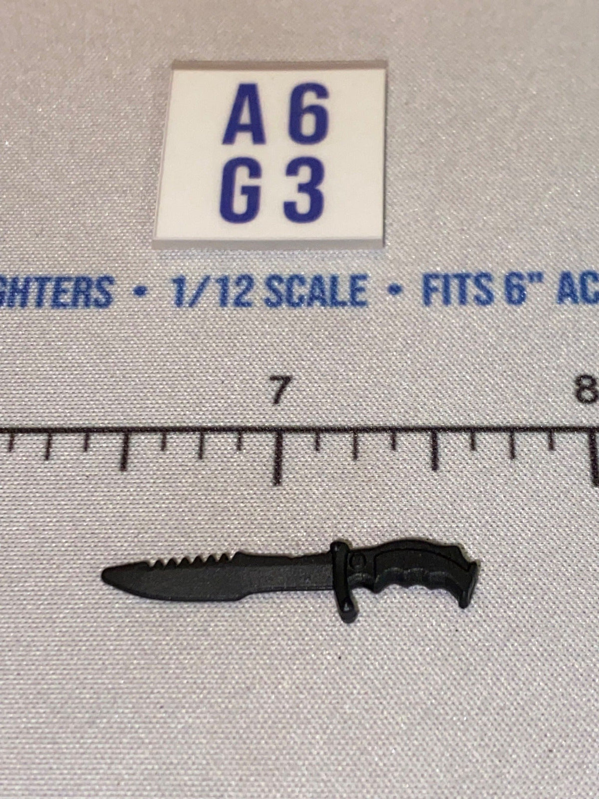 1/12 Scale Modern Era Combat Knife, Black - GI Joe Classified