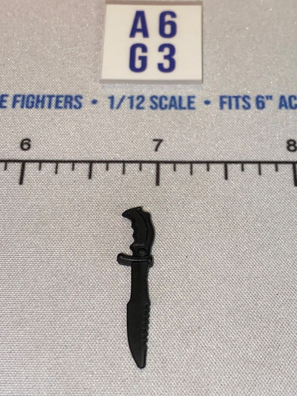 1/12 Scale Modern Era Combat Knife, Black - GI Joe Classified