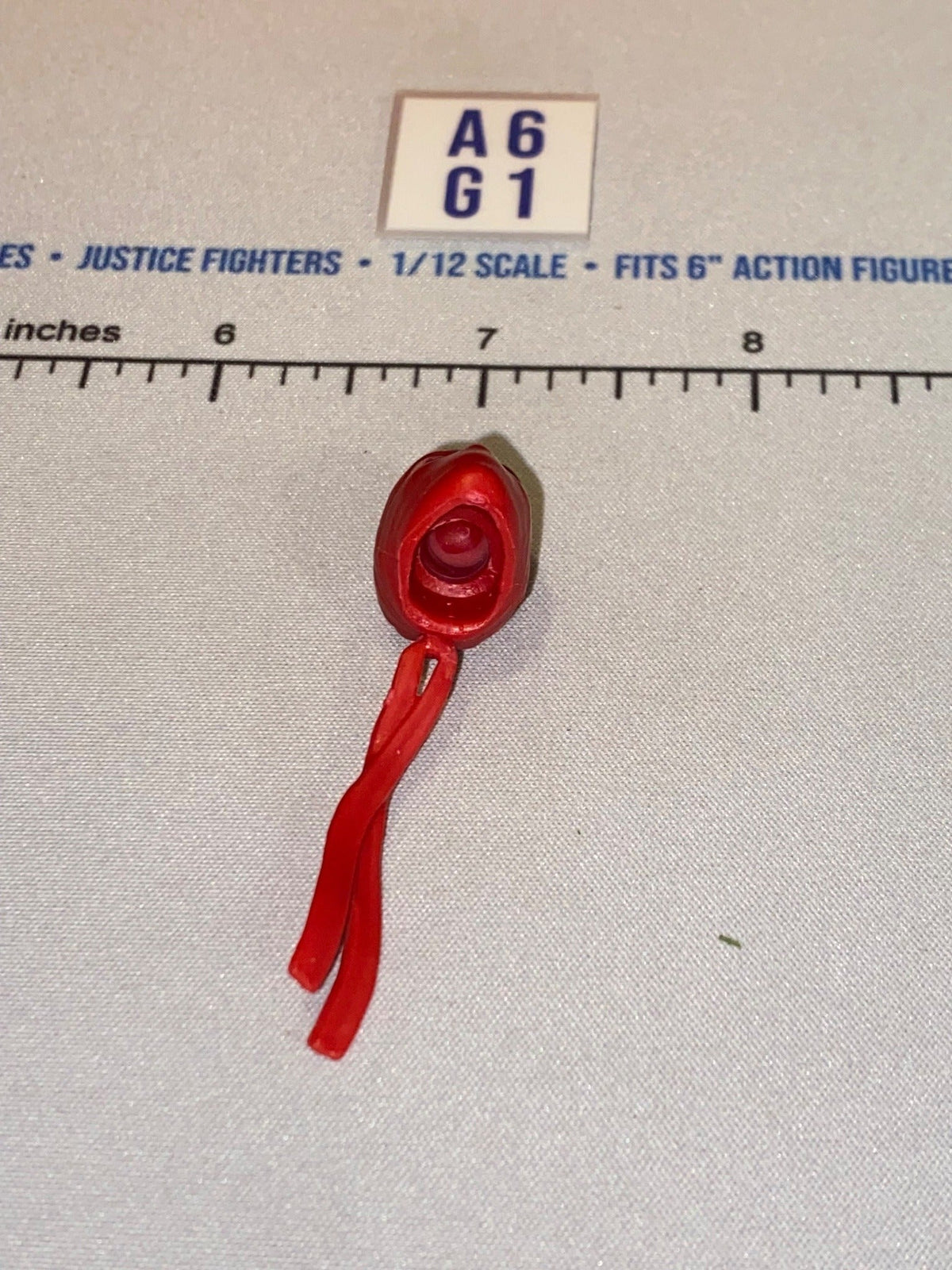 1/12 Scale Female Head Sculpt with Red Ninja Mask - GI Joe Classified
