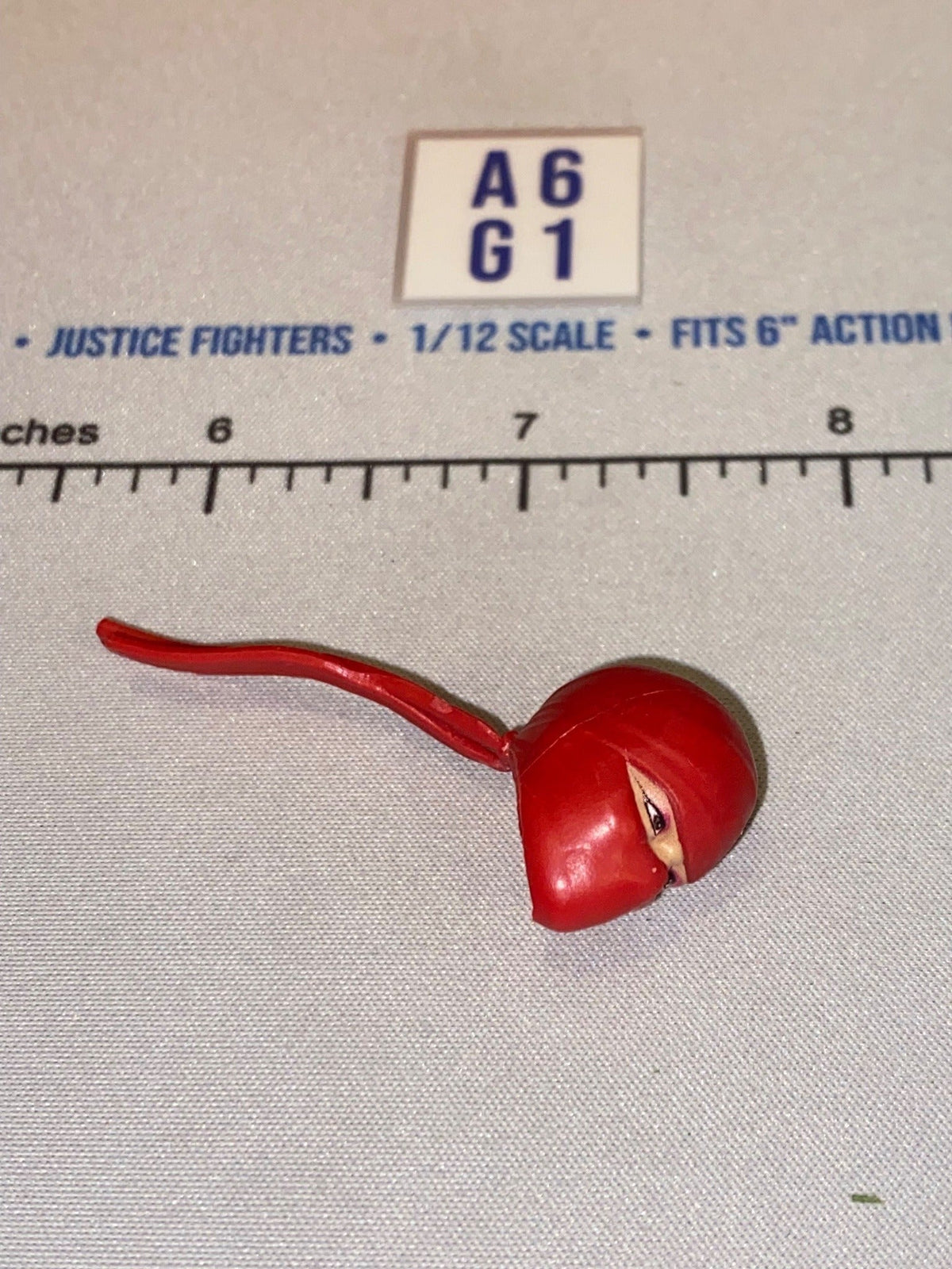 1/12 Scale Female Head Sculpt with Red Ninja Mask - GI Joe Classified