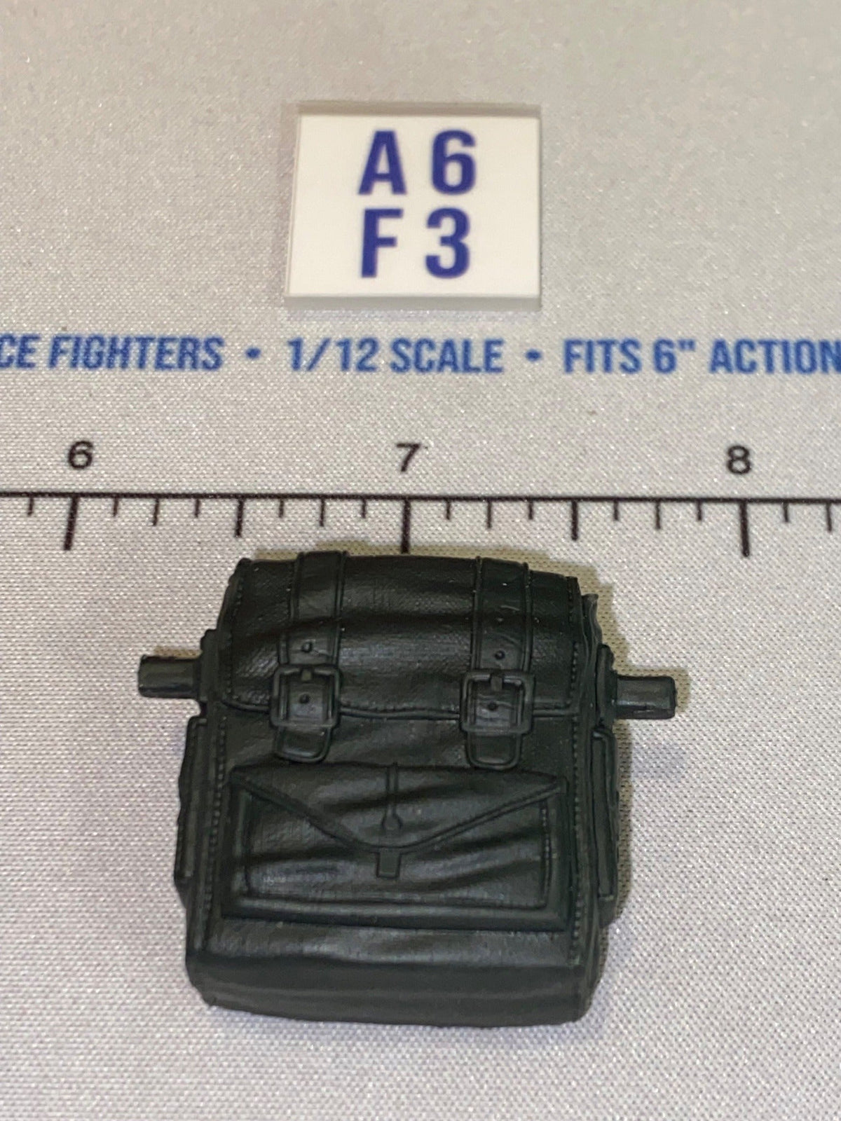 1/12 Scale Modern Era Military Backpack - Black - GI Joe Classified
