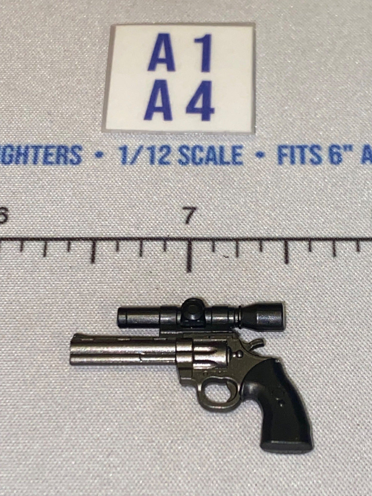 1/12 Scale Science Fiction Blaster Pistol - Dark Gray