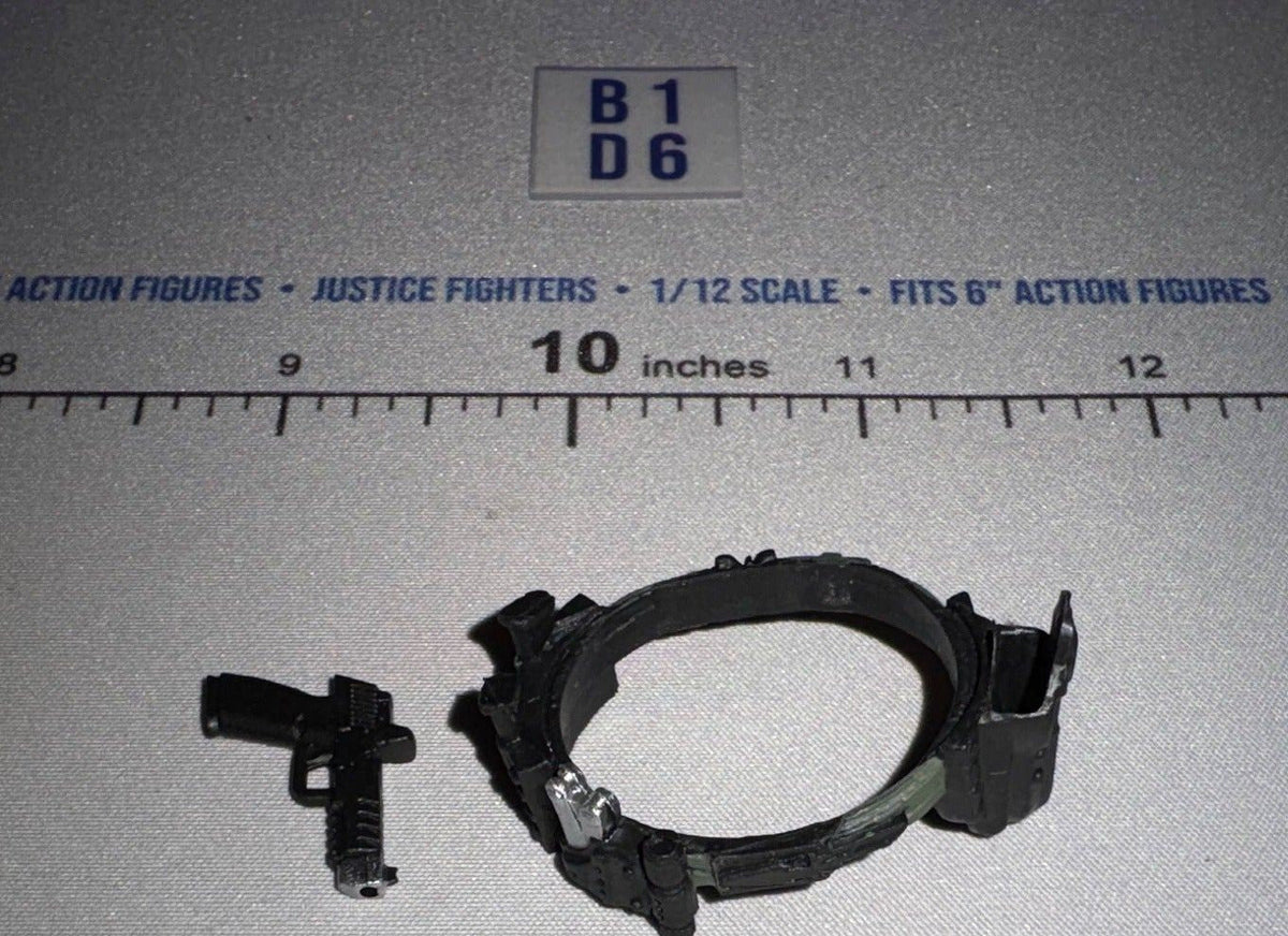1/12 Scale Modern Era Tactical Belt with Holster and Pistol Set - Valaverse