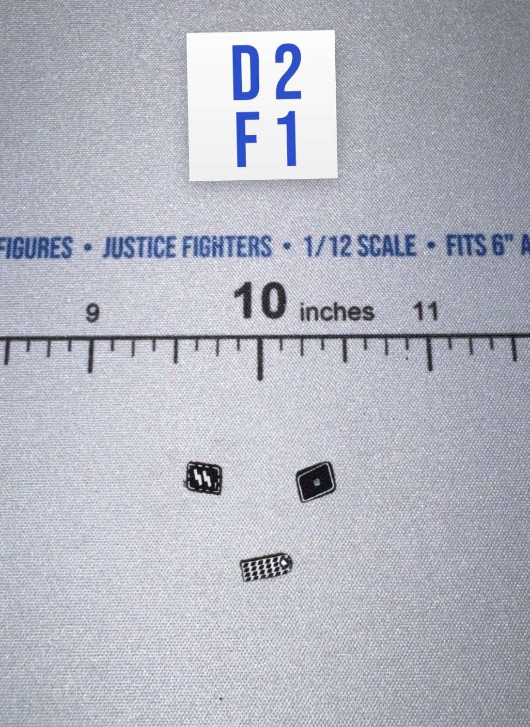 1/12 Scale WWII German Waffen Collar Tab Set - WWII German SS Honor Guard Archard - DID 3R TG80005