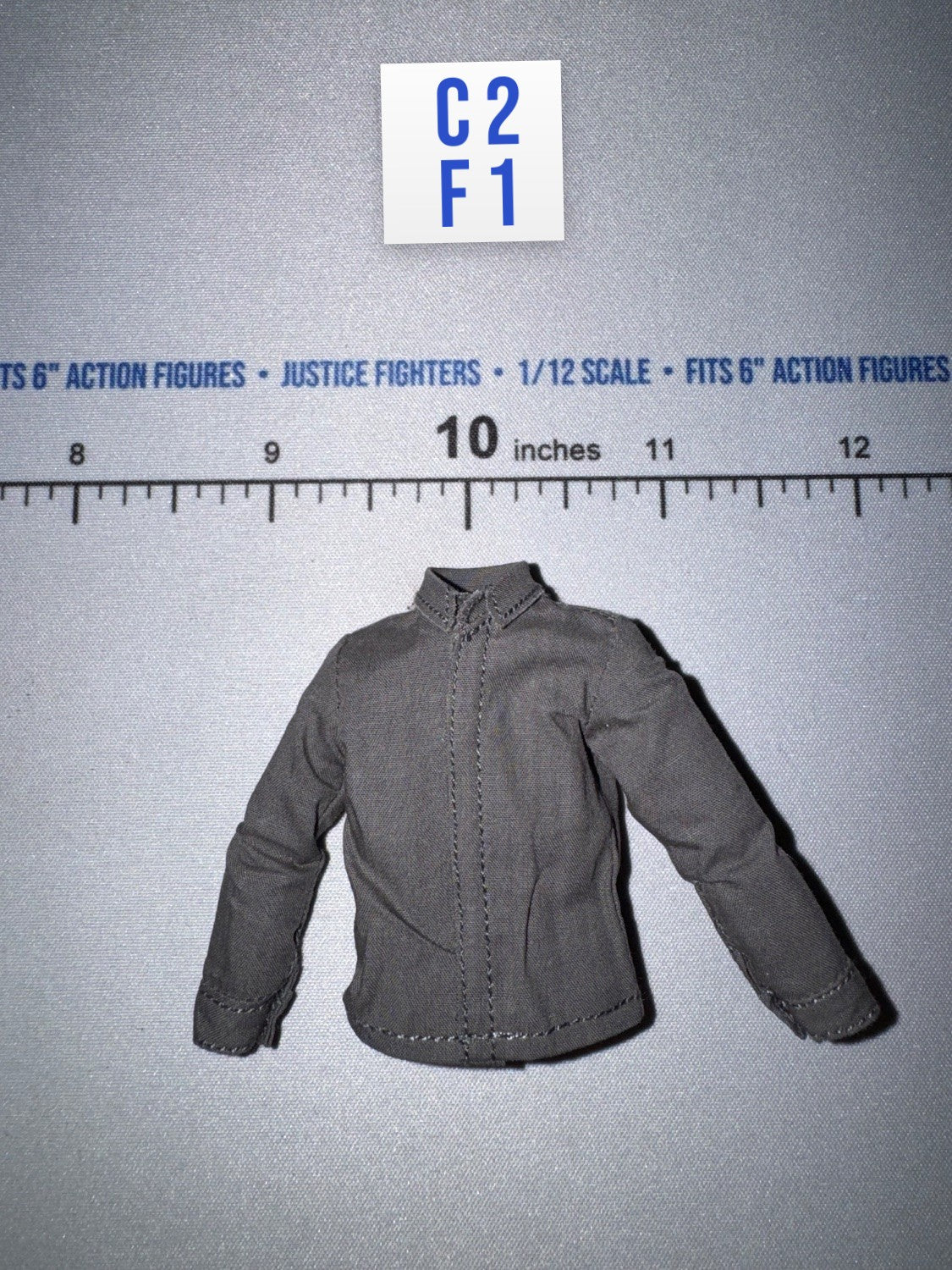 1/12 Scale WWII Gray German Shirt - Panzer Commander Otto Carius - DID XD80027