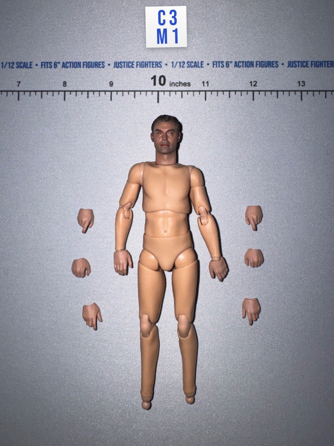 1/12 Scale WWII German Nude Male Figure Body with Interchangeable Hands Set - Russian Sniper – Vasily Zaitsev XR80037
