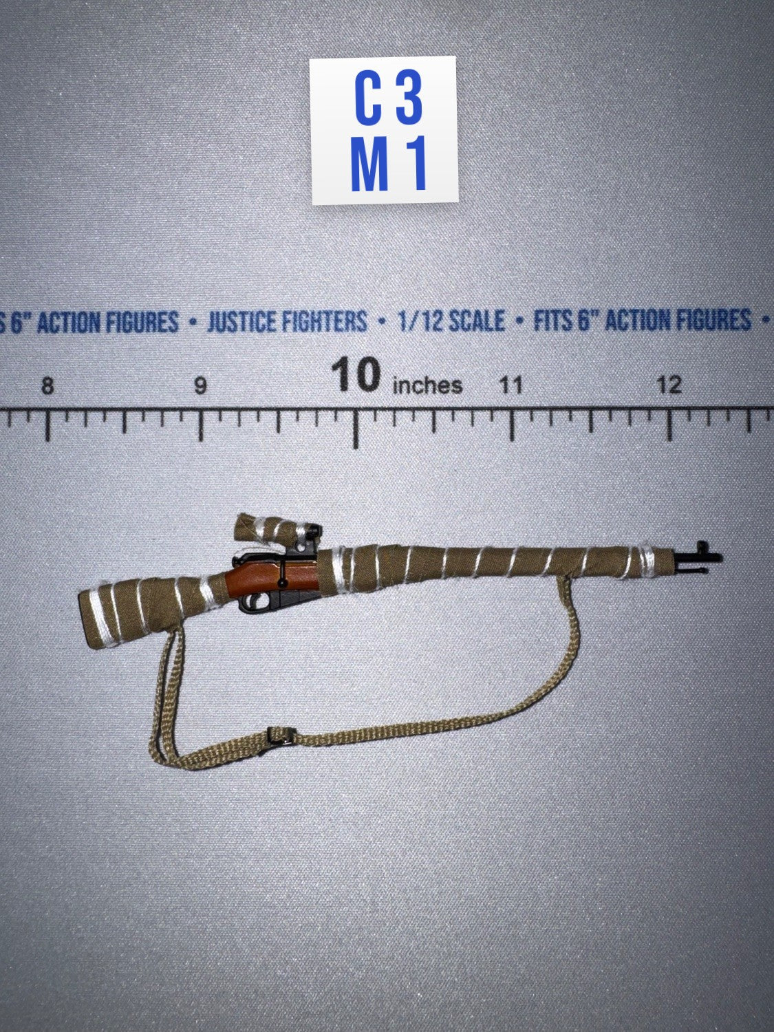 1/12 Scale WWII German Bolt-Action Sniper Rifle with Scope and Camouflage Wrap - Russian Sniper – Vasily Zaitsev XR80037