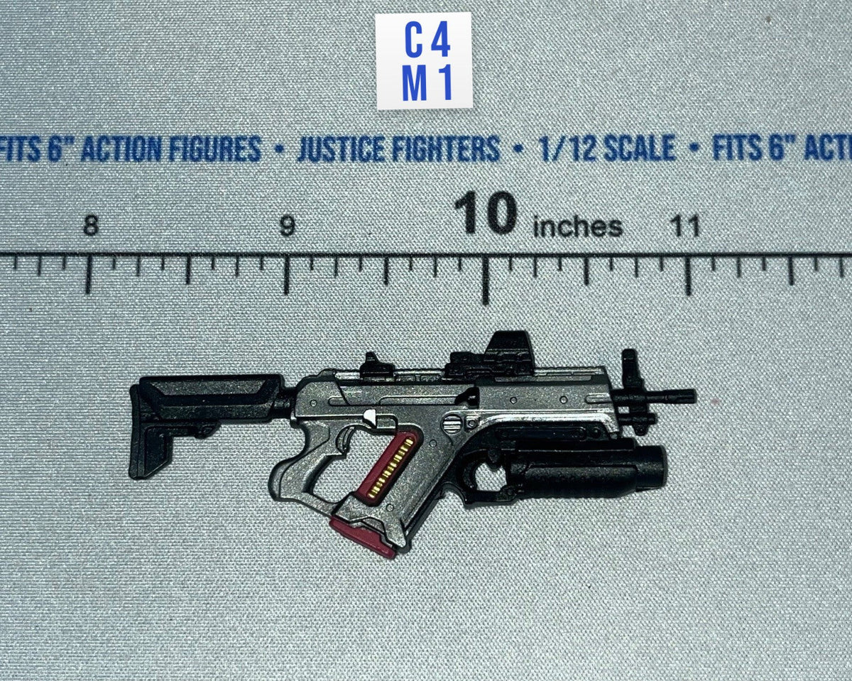 1/12 Scale Futuristic Rifle with Grenade Launcher - Valaverse Weapons Pack Kilo