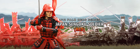 1/12 Scale Palm Hero Series Japan Sengoku Soldier (Red) - NIB DID XJ80016A