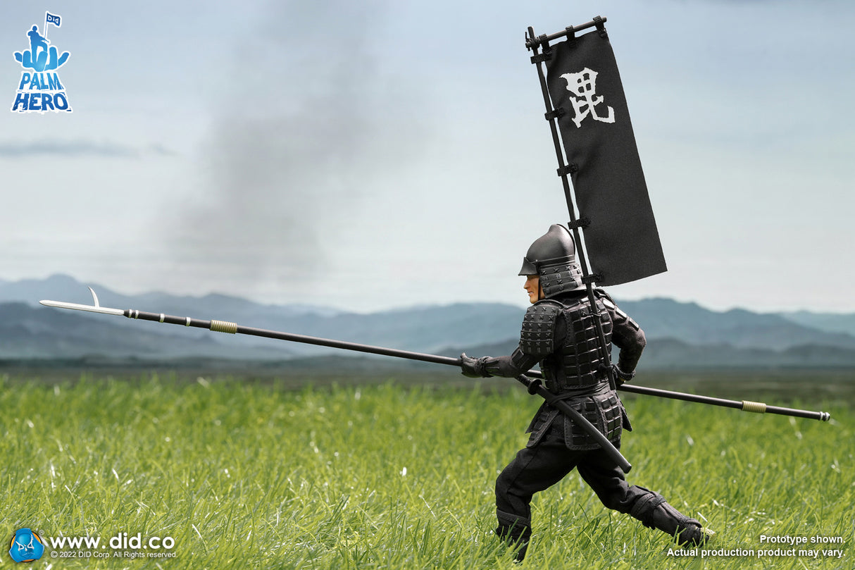 1/12 Scale Palm Hero Series Japan Sengoku Soldier (Black) - NIB DID XJ80017A