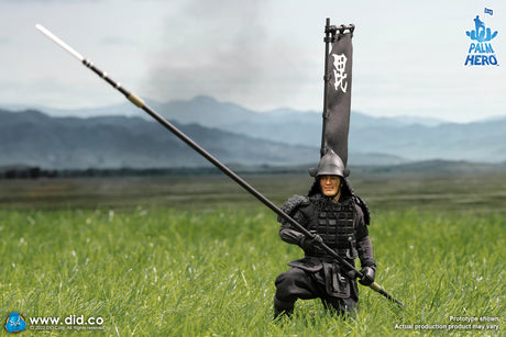 1/12 Scale Palm Hero Series Japan Sengoku Soldier (Black) - NIB DID XJ80017A
