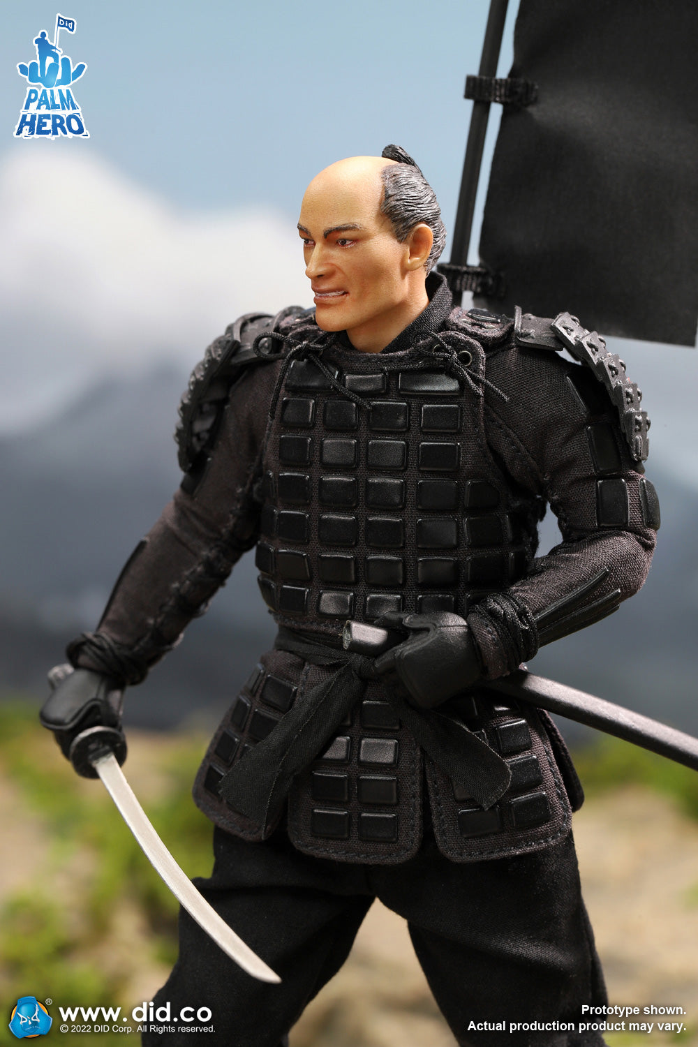 1/12 Scale Palm Hero Series Japan Sengoku Soldier (Black) - NIB DID XJ80017A