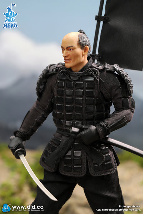 1/12 Scale Palm Hero Series Japan Sengoku Soldier (Black) - NIB DID XJ80017A