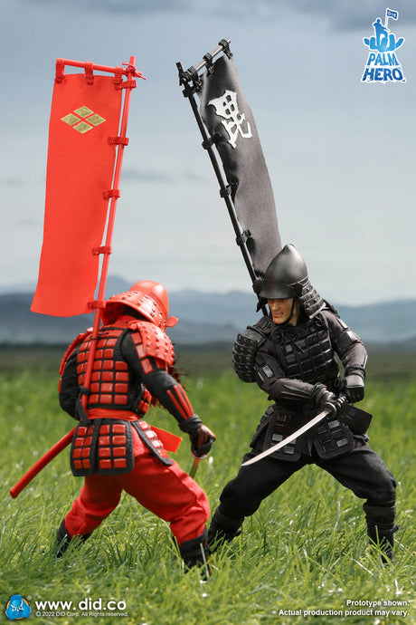 1/12 Scale Palm Hero Series Japan Sengoku Soldier (Black) - NIB DID XJ80017A