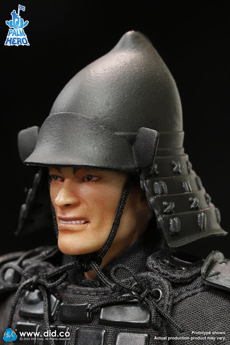 1/12 Scale Palm Hero Series Japan Sengoku Soldier (Black) - NIB DID XJ80017A