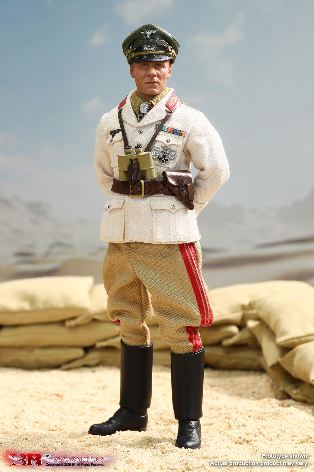 1/12 Scale Erwin Rommel, The Desert Fox - NIB DID 3R TG80004