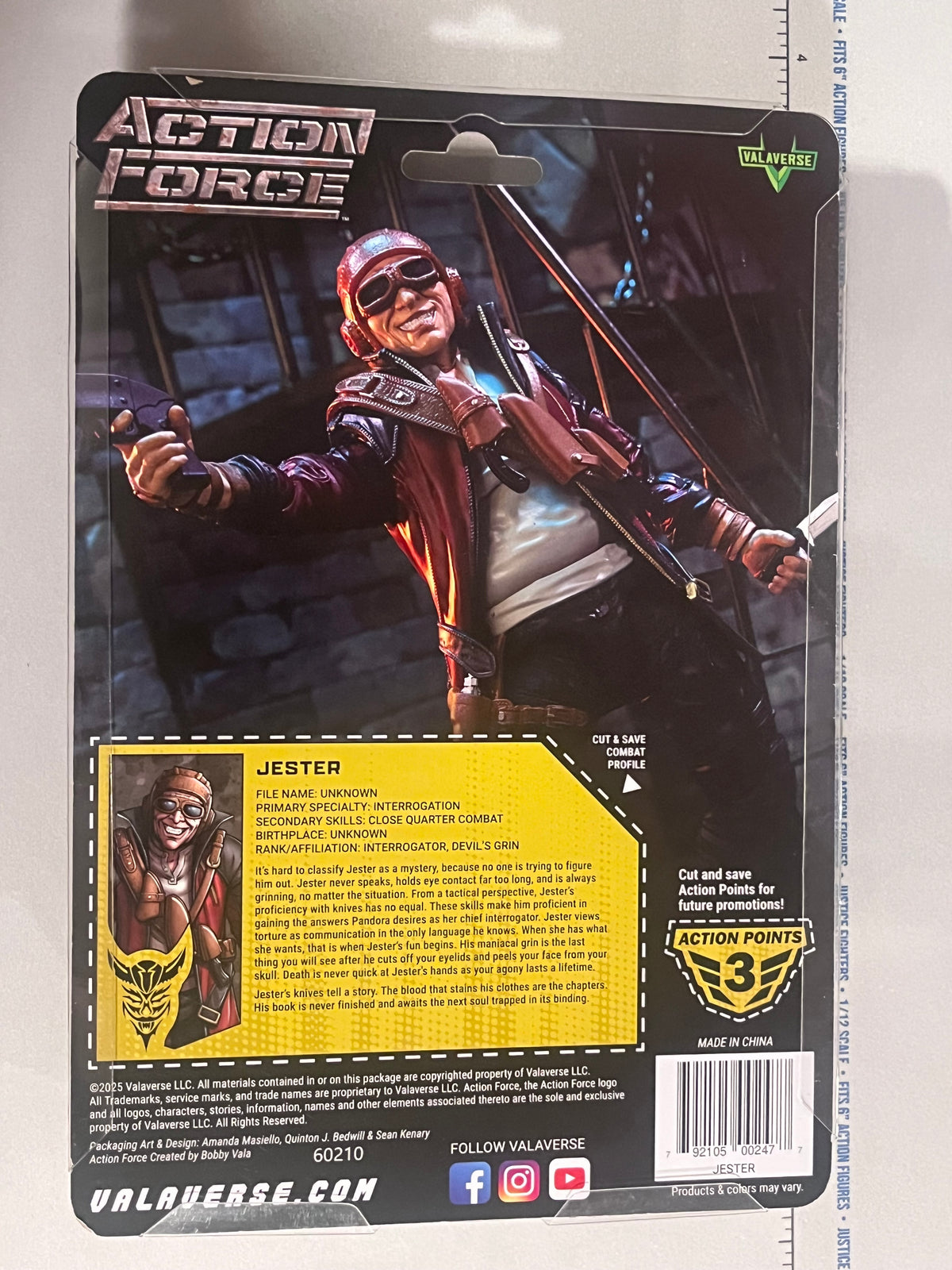 1/12 Scale Modern Action Force Jester - Valaverse