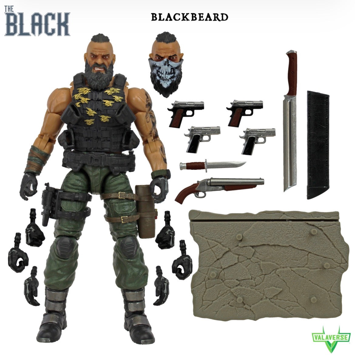 1/12 Scale Modern Era Pirate Blackbeard - NIB Valaverse The Black