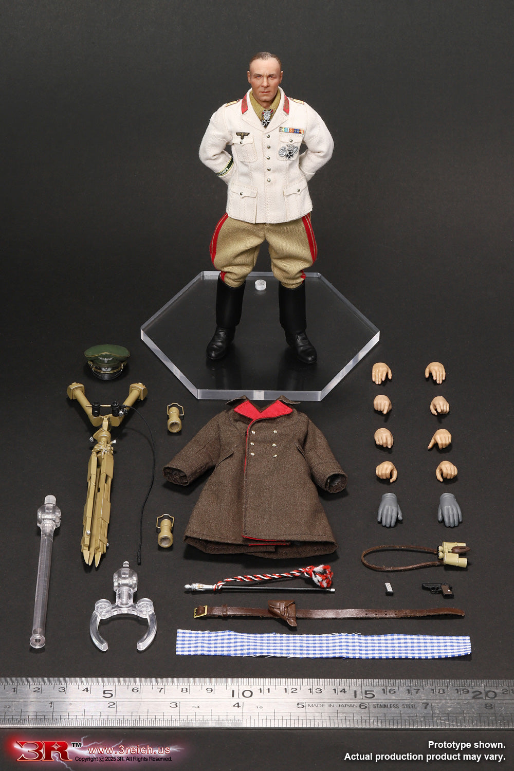 1/12 Scale Erwin Rommel, The Desert Fox - NIB DID 3R TG80004
