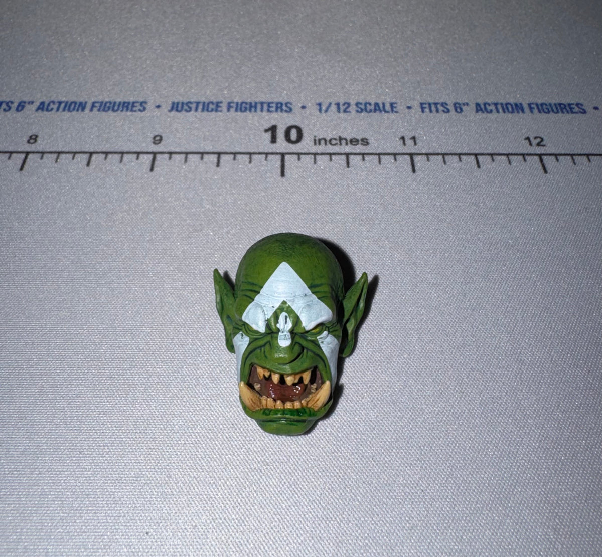 1/12 Scale Fantasy Orc Head Sculpt, Grimace - Urzokk 2 Mythic Legions Four Horsemen
