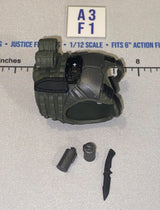 1/12 Scale Modern Era Olive Drab Tactical Body Armor Vest - Valaverse