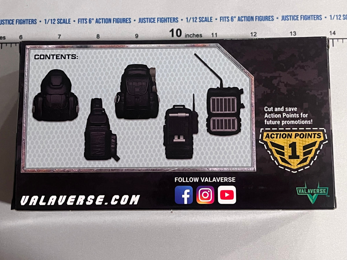 1/12 Scale Green Backpack Set Bravo - NIB Valaverse