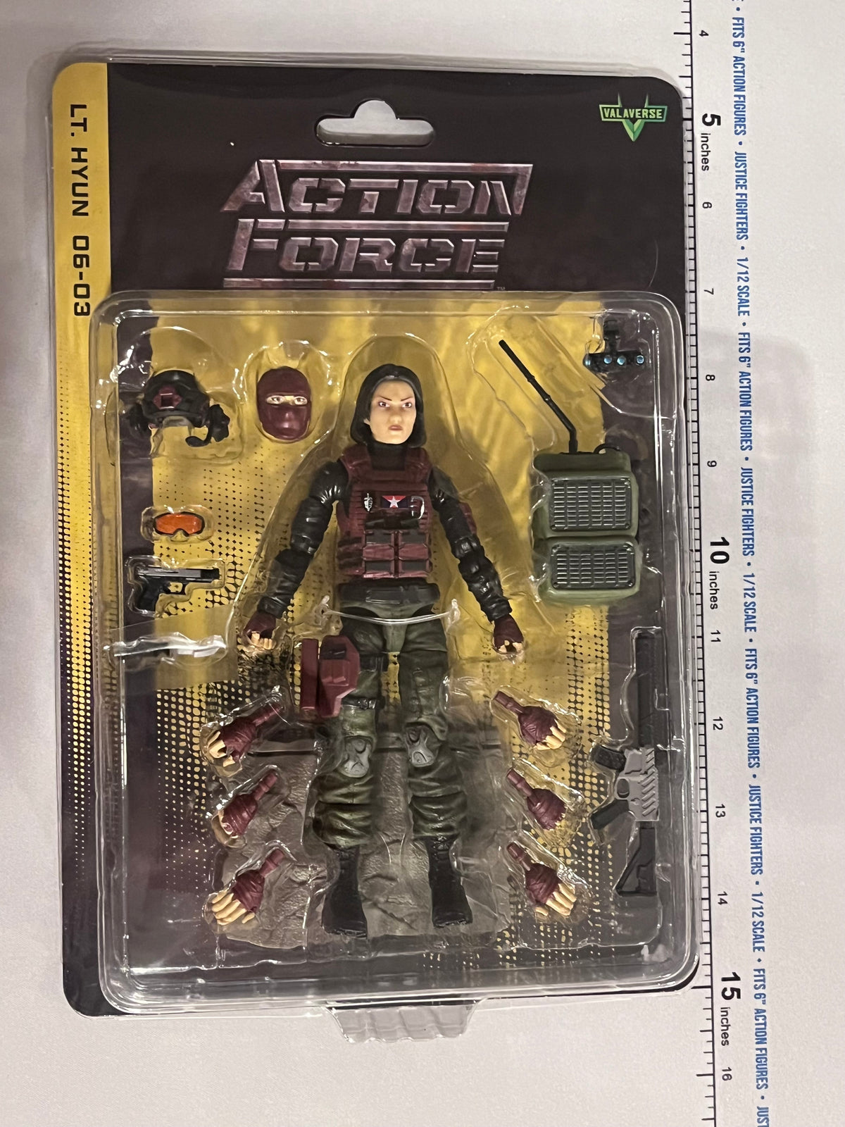 1/12 Scale Modern Action Force Lt Hyun - Valaverse