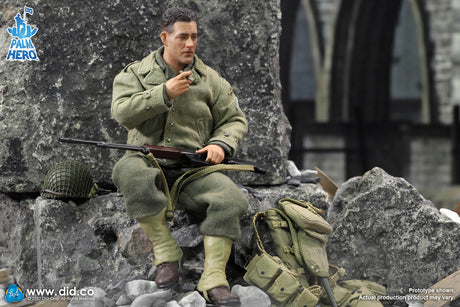 1/12 Scale Palm Hero Series WWII US 2nd Ranger Battalion Series 4 – Private First Class Reiben - NIB DID XA80012