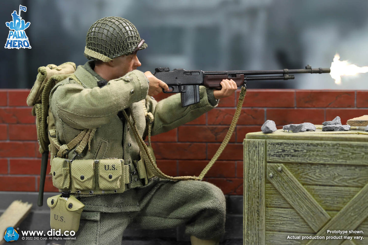 1/12 Scale Palm Hero Series WWII US 2nd Ranger Battalion Series 4 – Private First Class Reiben - NIB DID XA80012
