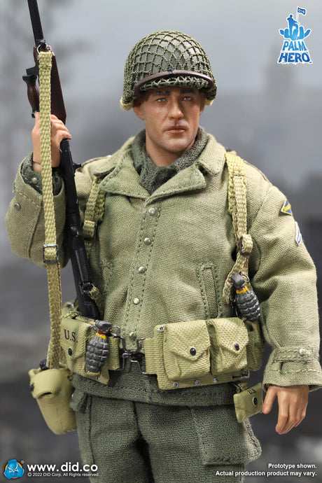 1/12 Scale Palm Hero Series WWII US 2nd Ranger Battalion Series 4 – Private First Class Reiben - NIB DID XA80012