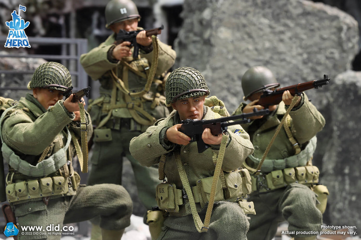 1/12 Scale Palm Hero Series WWII US 2nd Ranger Battalion Series 4 – Private First Class Reiben - NIB DID XA80012