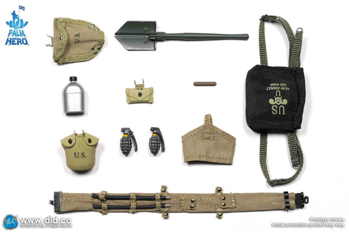 1/12 Scale Palm Hero Series WWII US 2nd Ranger Battalion Series 4 – Private First Class Reiben - NIB DID XA80012