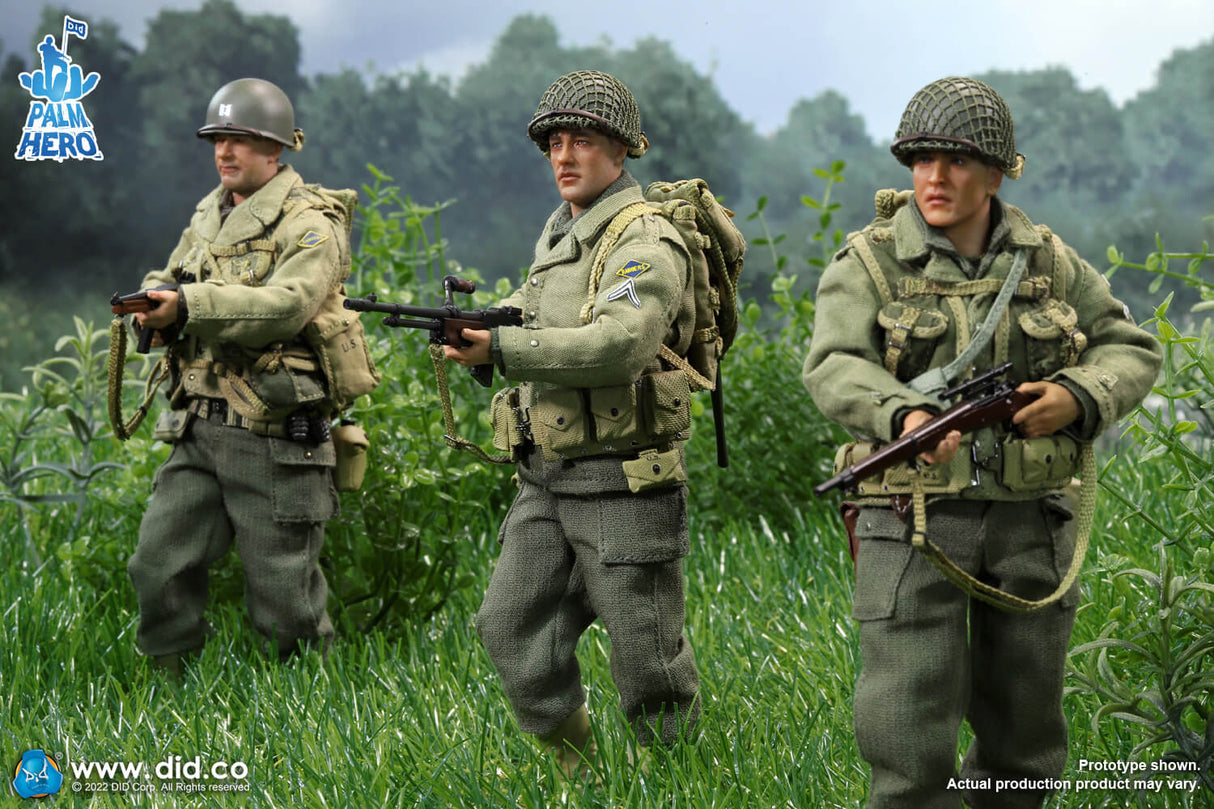 1/12 Scale Palm Hero Series WWII US 2nd Ranger Battalion Series 4 – Private First Class Reiben - NIB DID XA80012