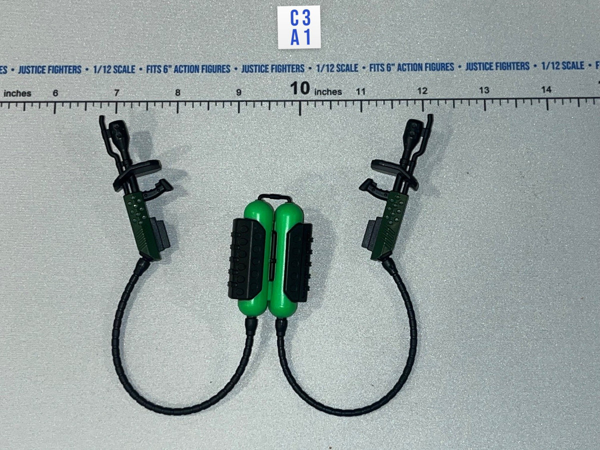 1/12 Scale Modern Era Dual Wrist Grapple Launcher Set - Praetorian Fury - Android Valaverse