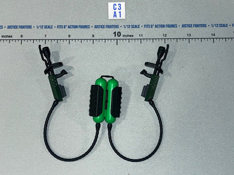 1/12 Scale Modern Era Dual Wrist Grapple Launcher Set - Praetorian Fury - Android Valaverse