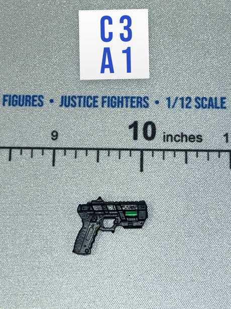 1/12 Scale Modern Era Futuristic Pistol with Tactical Light - Praetorian Fury - Android Valaverse