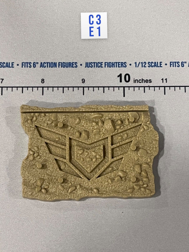 1/12 Scale Modern Era US Decepticon Insignia Rubble Base / Figure Stand - Pandora (Black) Valaverse