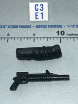1/12 Scale Modern Era Rifle with Underbarrel Grenade Launcher and Suppressor - The Black - Vane Valaverse
