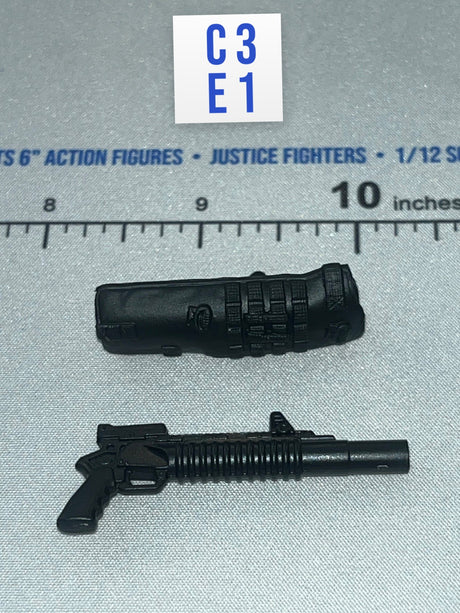 1/12 Scale Modern Era Rifle with Underbarrel Grenade Launcher and Suppressor - The Black - Vane Valaverse