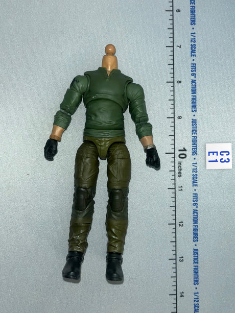 1/12 Scale Modern Era Military Figure Body with Tactical Uniform - The Black - Vane Valaverse