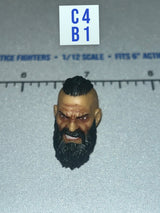 1/12 Scale WWII German Head Sculpt - Valaverse Blackbeard - The Black