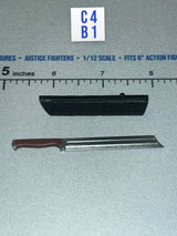 1/12 Scale WWII German Machete with Sheath - Valaverse Blackbeard - The Black