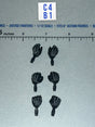 1/12 Scale Modern Era Skeleton Hands Set - Valaverse Blackbeard - The Black