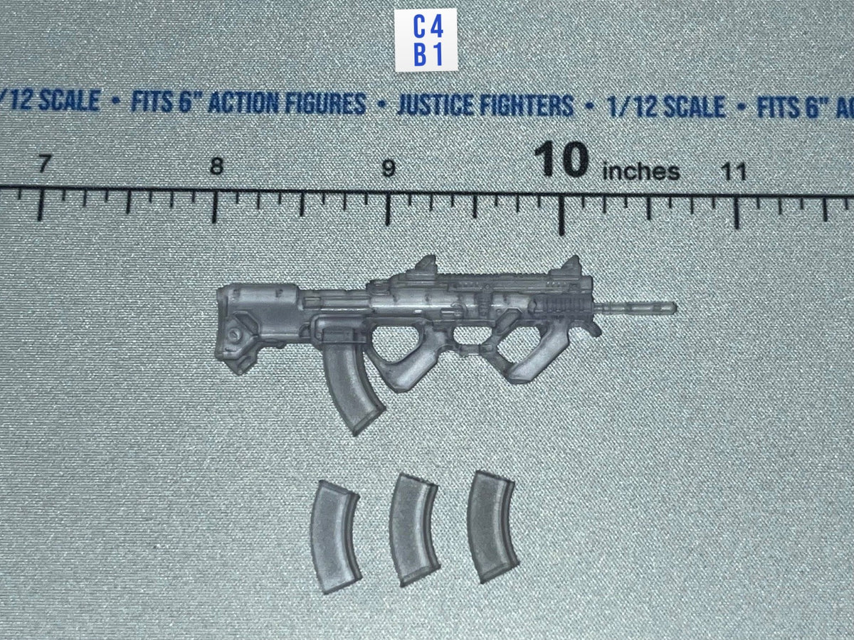 1/12 Scale Modern Era Assault Rifle with Spare Magazines - Valaverse Praetorian Wraith 2.0