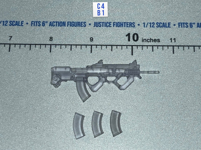 1/12 Scale Modern Era Assault Rifle with Spare Magazines - Valaverse Praetorian Wraith 2.0