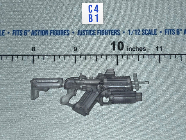 1/12 Scale Modern Era Futuristic Assault Rifle with Grenade Launcher - Valaverse Praetorian Wraith 2.0