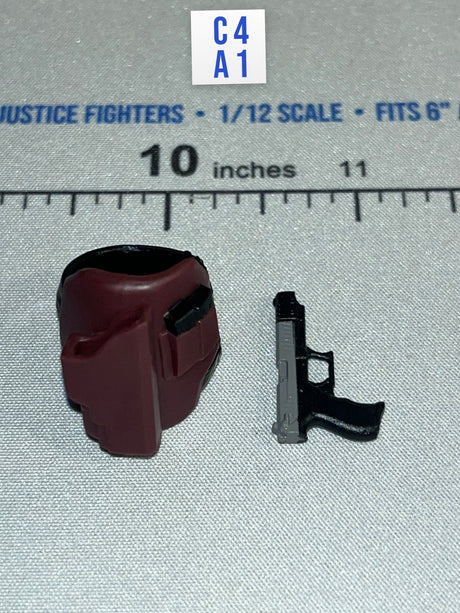 1/12 Scale Modern Era US Red Hood Helmet and Pistol Set - Action Force Lt. Hyun Valaverse