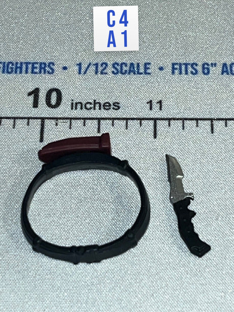 1/12 Scale Modern Era Wrist Gauntlet with Blade Accessory - Action Force Lt. Hyun Valaverse