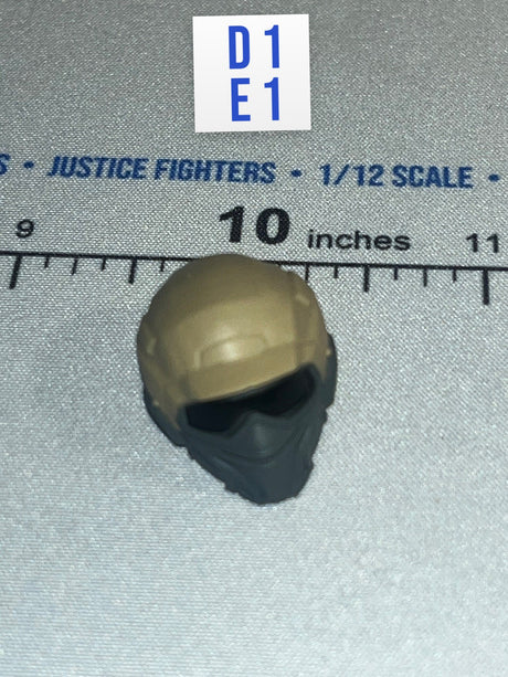 1/12 Scale Modern Era US Tactical Helmet with Full Face Mask - Reaper Vanguard Driver Valaverse
